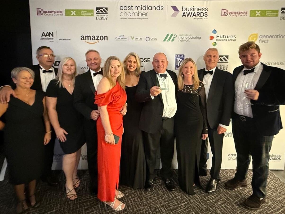Brilliant Ideas Wins Excellence in Innovation Award at 2024 Derbyshire Business Awards